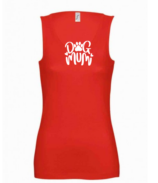 Dog Mum Red Vest