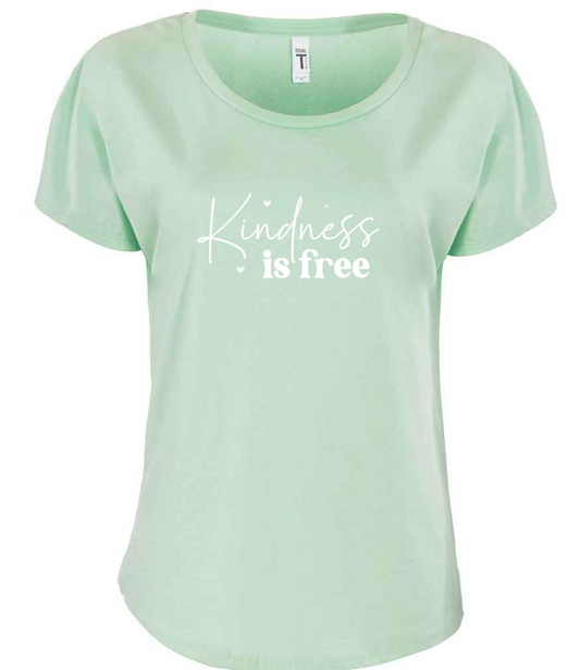 Kindness Is Free Loose Fit Tee