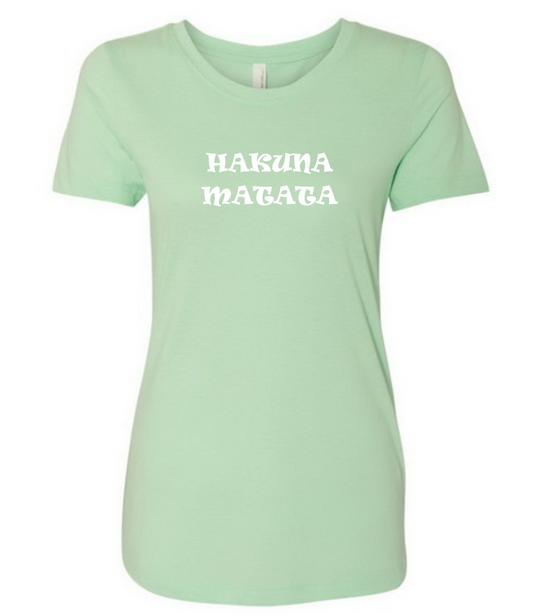 Hakuna Matata Mint Ladies Fit Tee