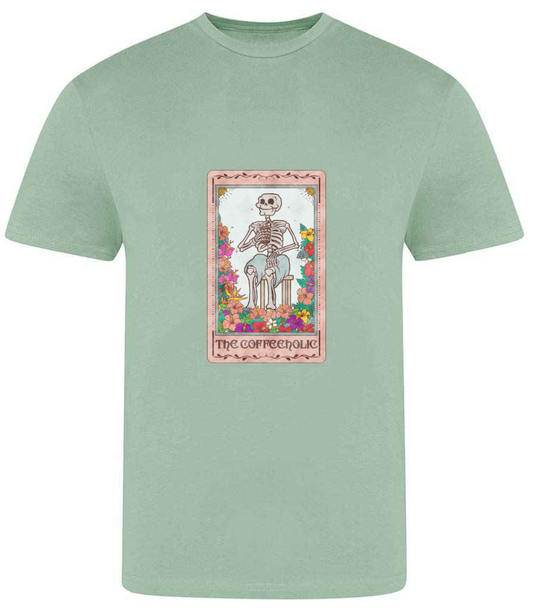 The Coffeeholic Tarot Card Tee