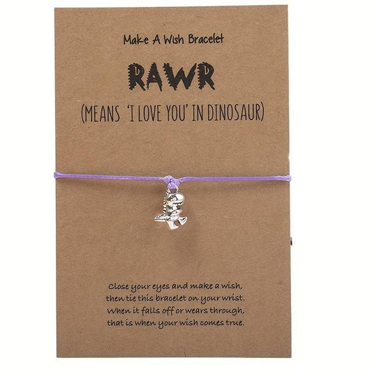 Dinosaur Make A Wish Bracelet