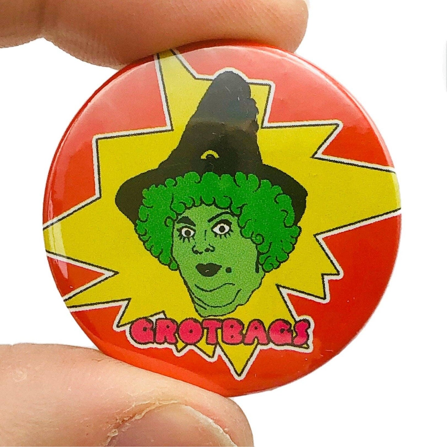 Grotbags Button Pin Badge