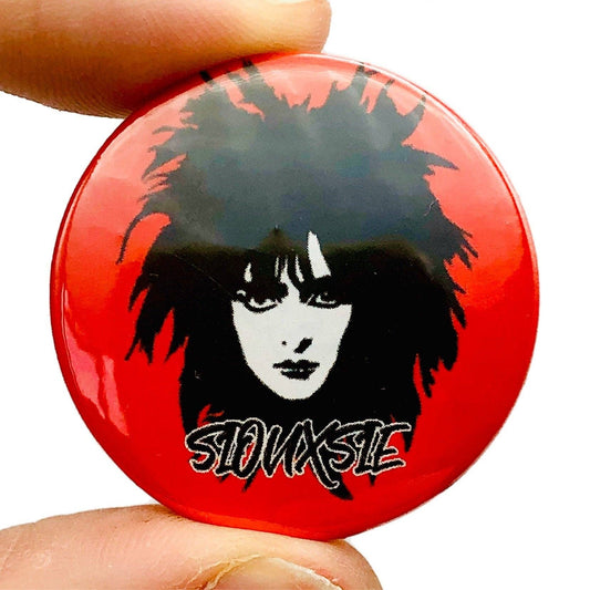 Red Siouxsie And The Banshees Button Pin Badge