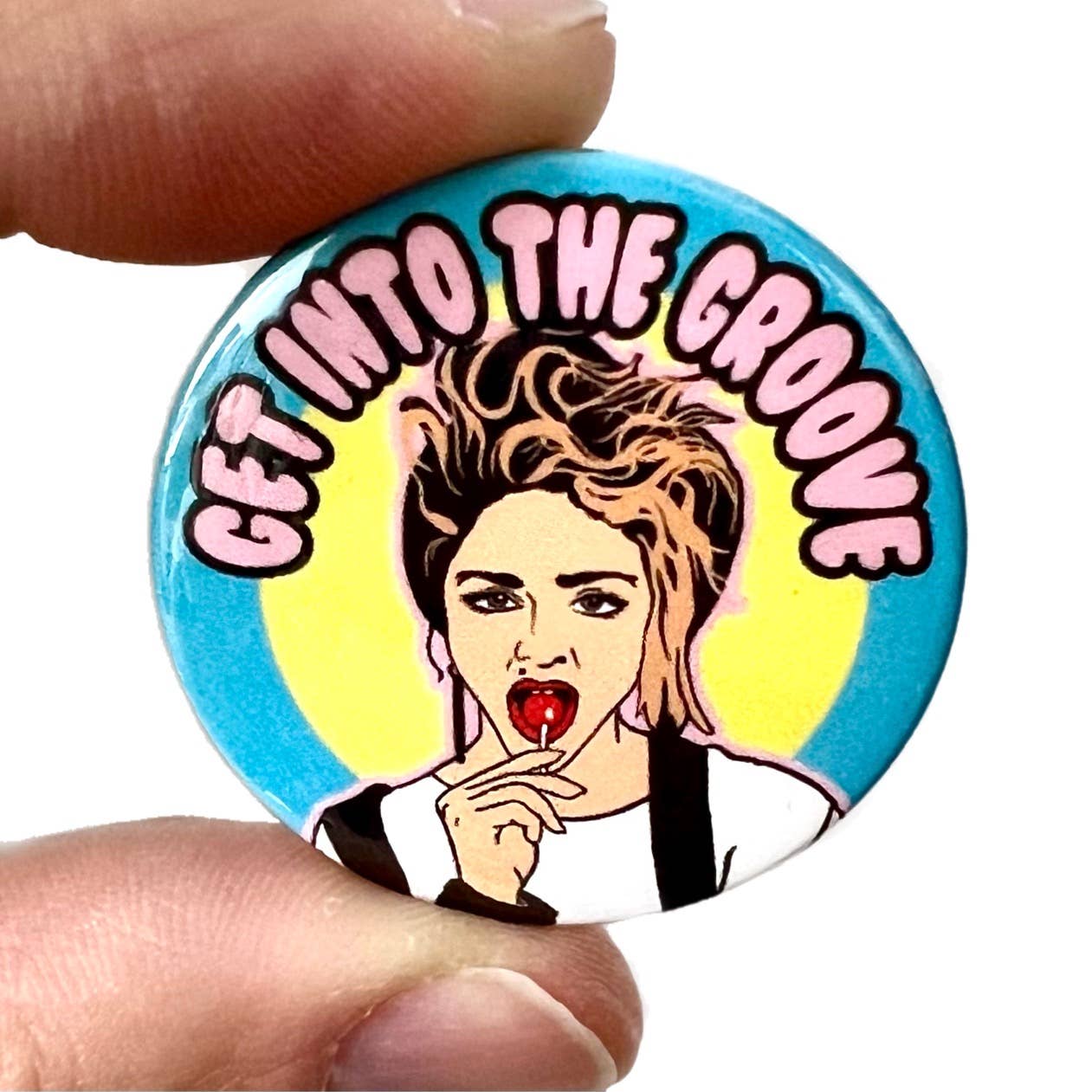 Madonna Into the Groove Inspired Button Pin Badge