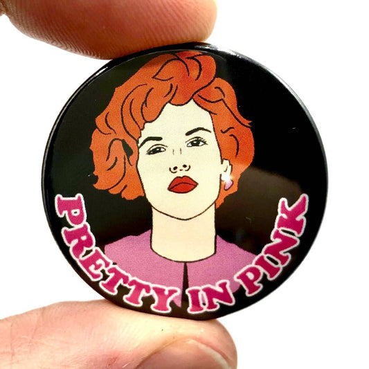 Molly Pretty In Pink Button Pin Badge