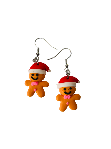 Cheeky Gingerbread Man Earrings