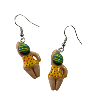 Mabel Swimmer Dangly Earrings