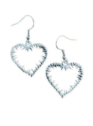 Spike Heart Earrings