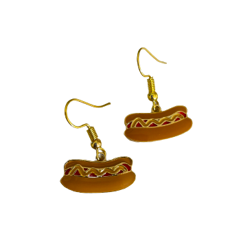 Hot Dog Earrings