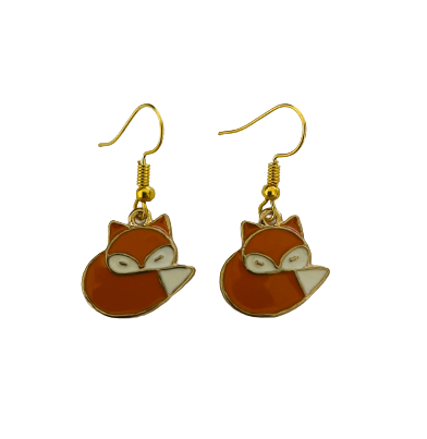 Sleeping Fox Earrings