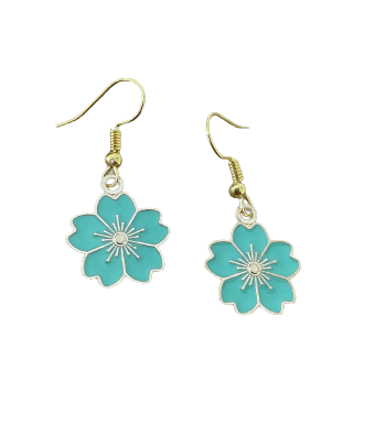 Turquoise Flower Earrings