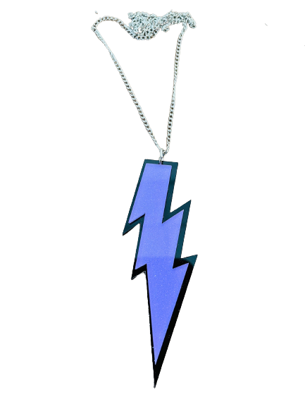 Purple Lightning Necklace