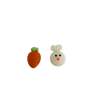 Rabbit & Carrot Earrings