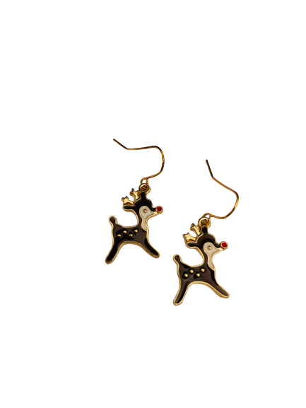 Dangly Reindeer Earrings