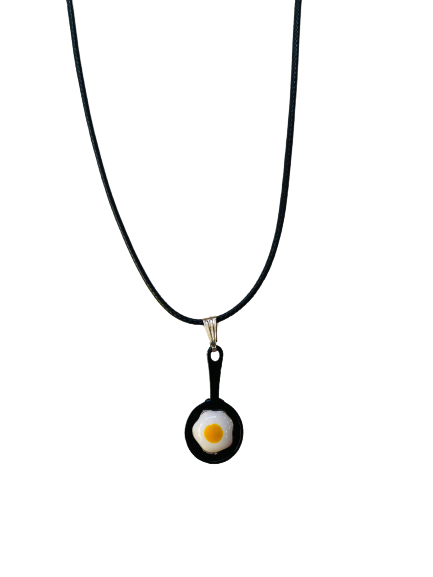 Fried Egg Cord Necklace