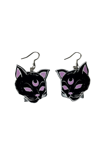 Tarot Cat Earrings