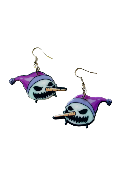 Killer Snowman Earrings