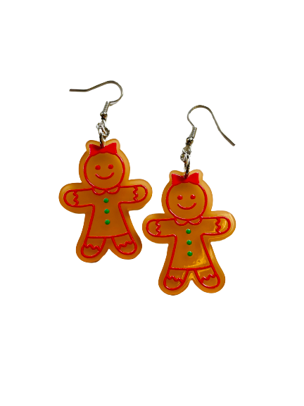 Big Gingerbread Lady Earrings