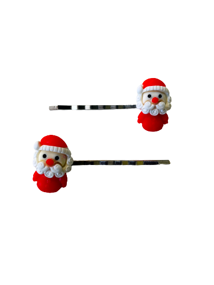 Father Christmas Hair Slides