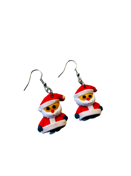 Dangly Santa Earrings