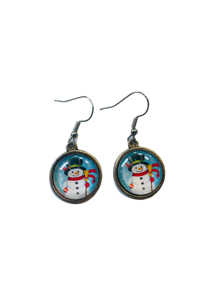 Happy Snowman Earrings