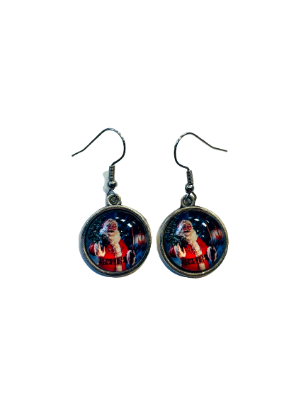 Traditional Santa Earrings