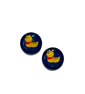 Rubber Duck Clip on Earrings