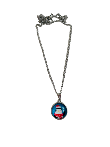 Waving Penguin Necklace