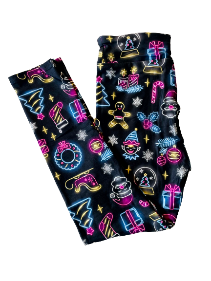 JJJ Neon Christmas Leggings