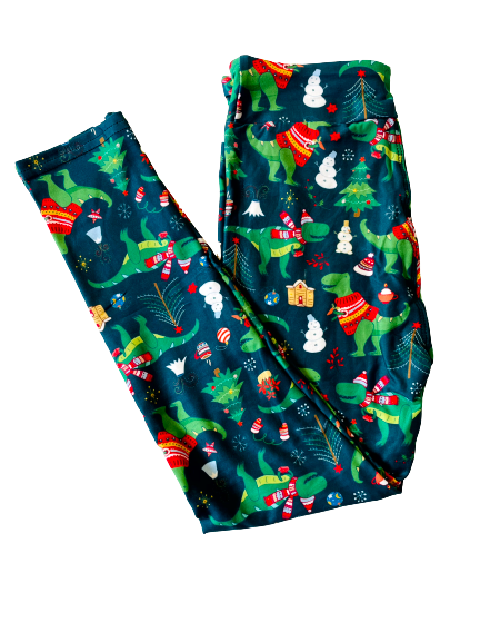 JJJ Festive Dinosaur Leggings