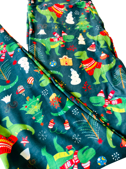 JJJ Festive Dinosaur Leggings