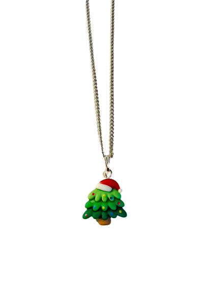 Funky Christmas Tree Necklace