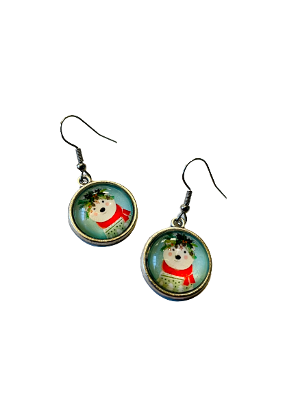 Festive Bear Earrings