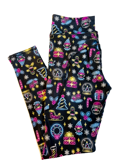 Neon Christmas Leggings