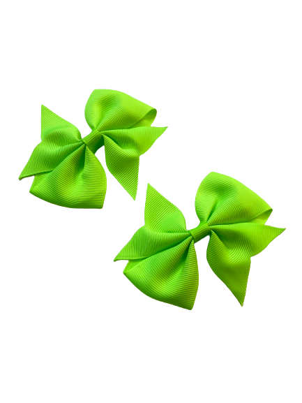 Lime Green Hair Bows