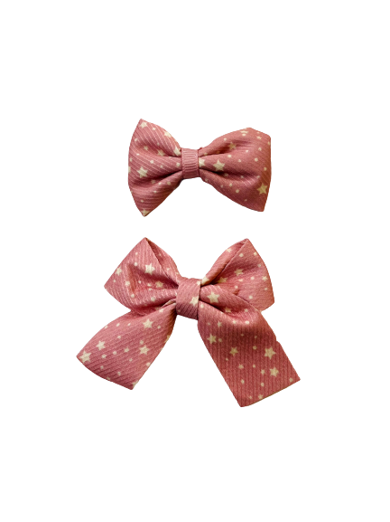 Pink Hair Bow Set