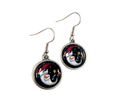 Santa Moon Earrings