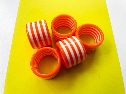 Orange Striped Ring