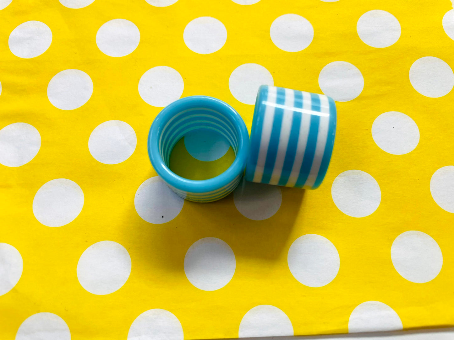 Blue Striped Ring