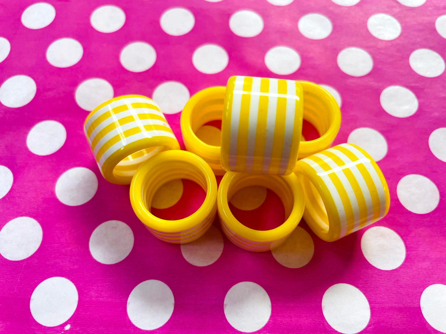 Yellow Striped Ring