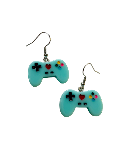 Blue Controller Earrings