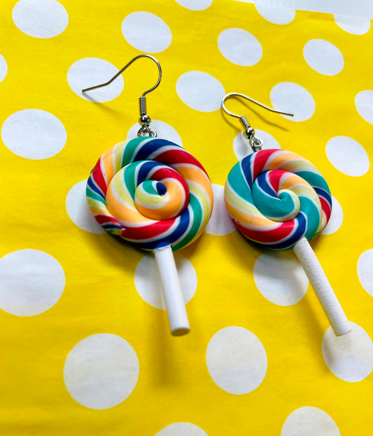 Swirl Lollipop Earrings