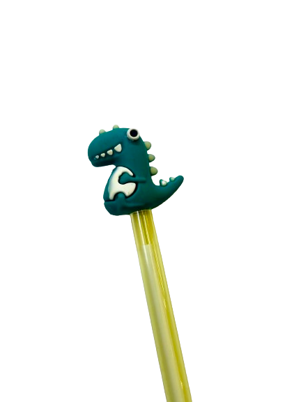 Clear Green Dinosaur Pen