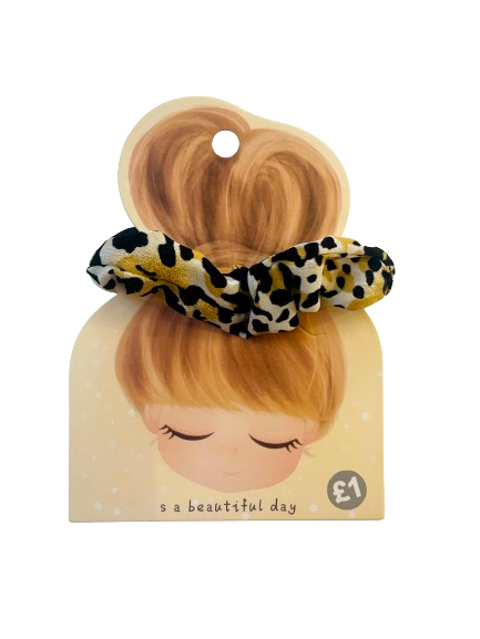 Leopard Print Scrunchie