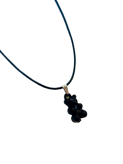 Black Gummy Bear Necklace