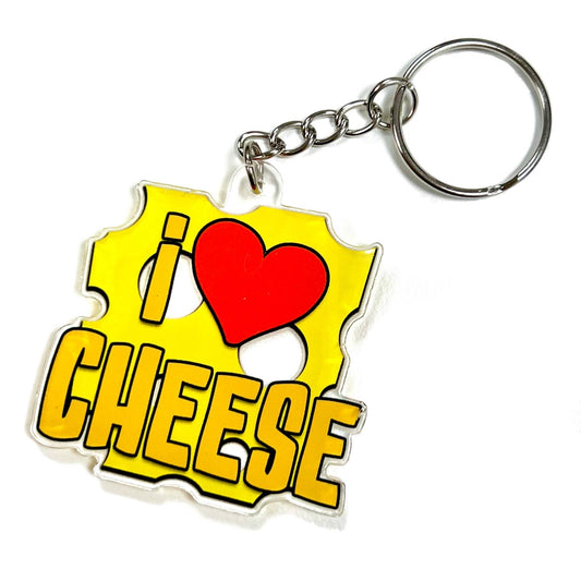 I Love Cheese Keyring