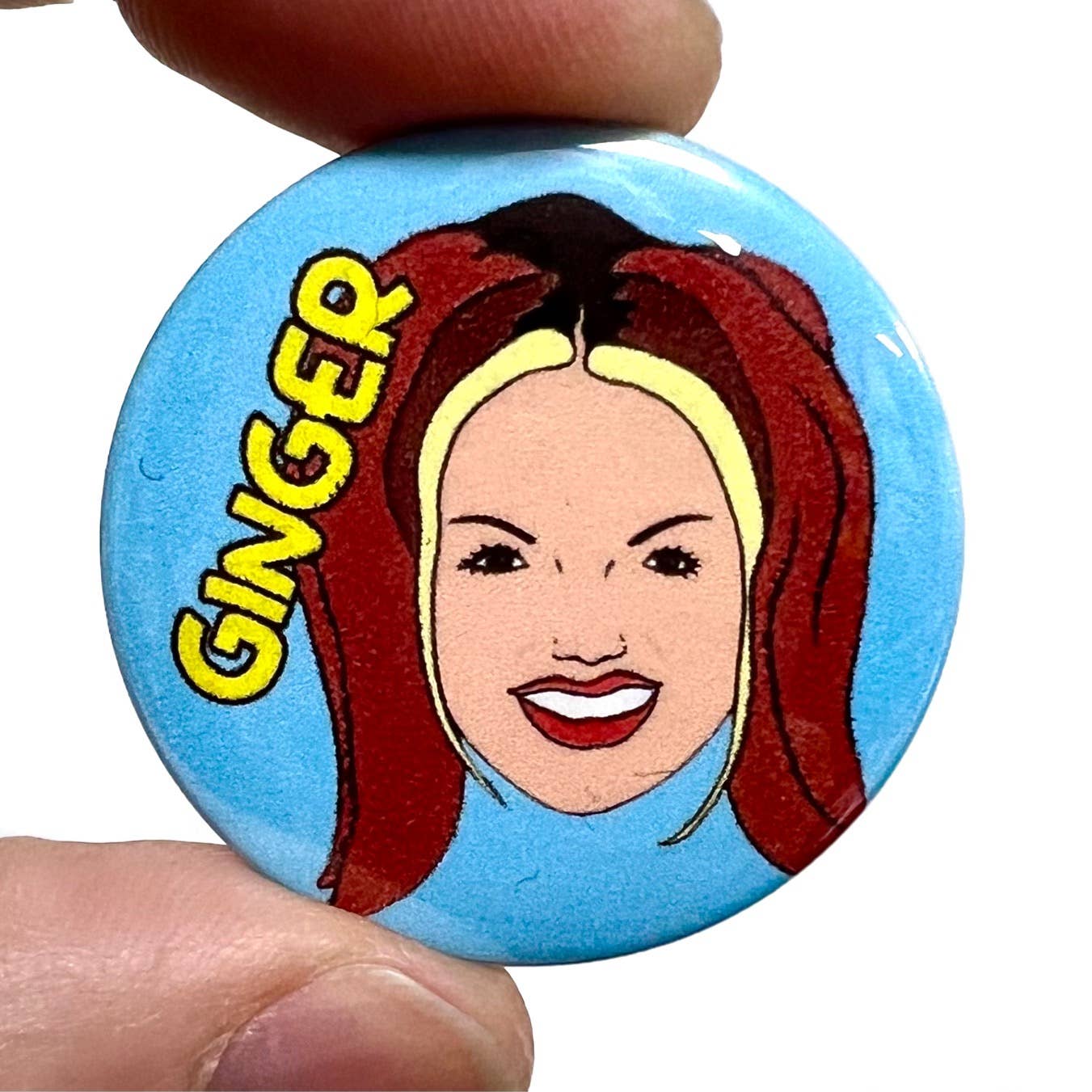 Geri Ginger Spice Girls  Button Pin Badge