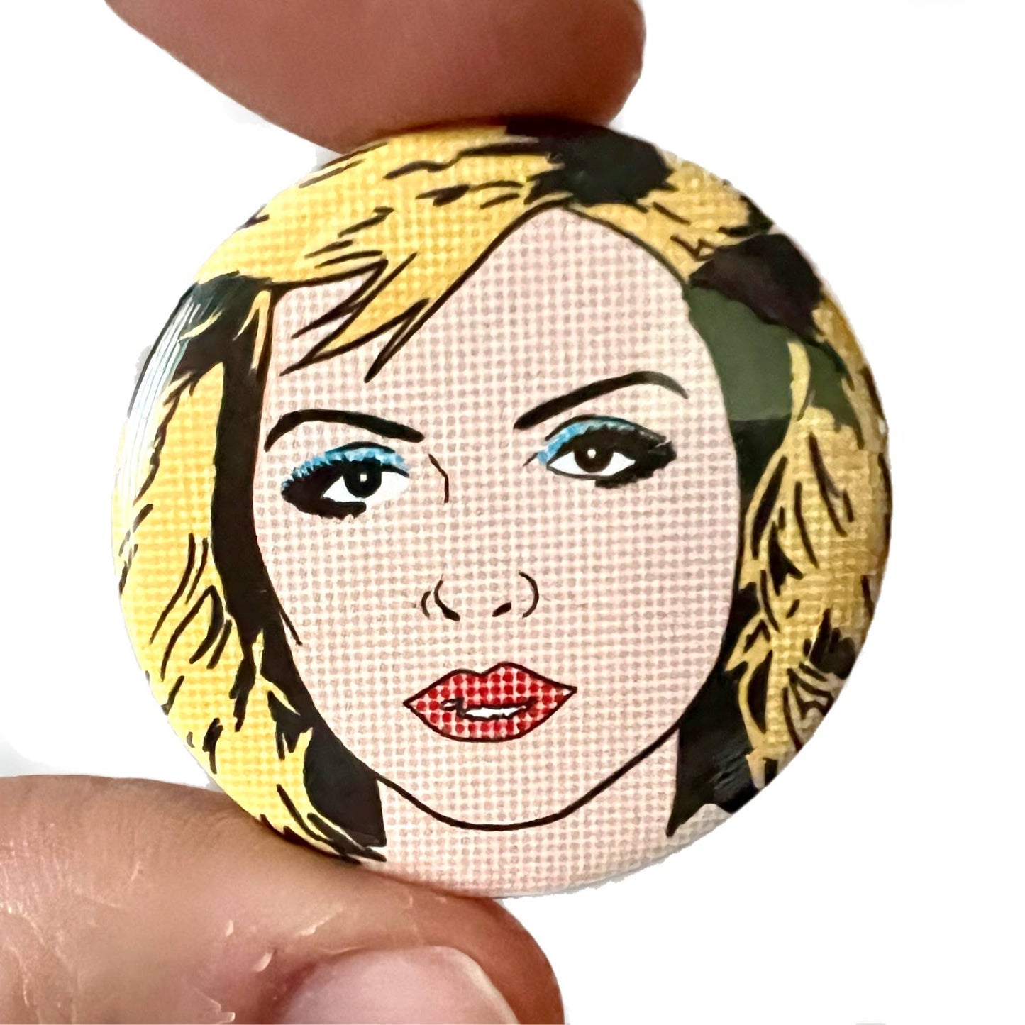 Blondie Button Pin Badge