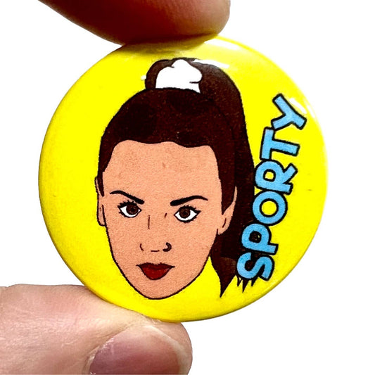 Sporty Spice Girls  Button Pin Badge