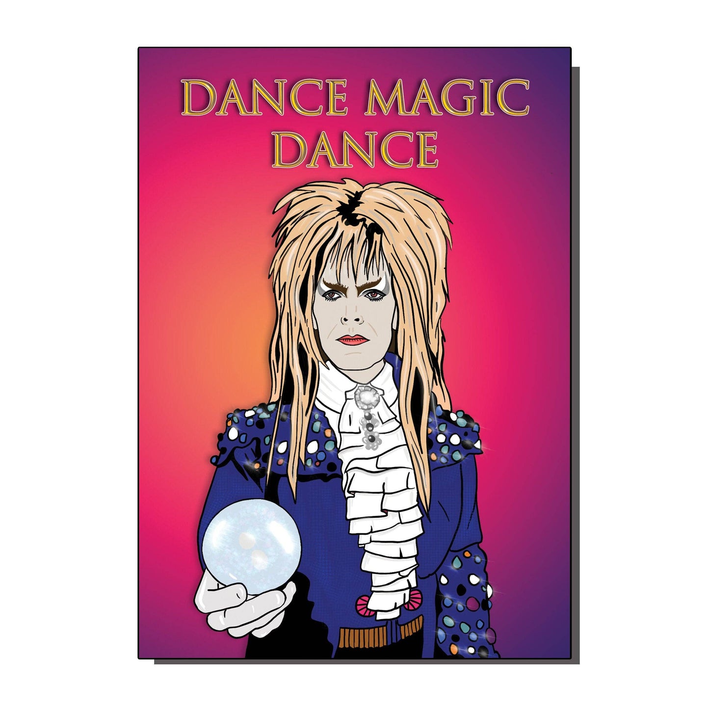 Bowie Dance Magic Dance Greetings Card